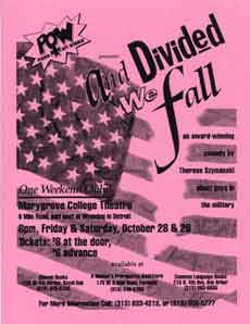 Poster from the 1994 POW revival of And Divided We Fall.